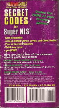 Secret Codes for Super NES Box Art
