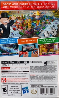 Monopoly for Nintendo Switch (Nintendo Switch Online) Box Art