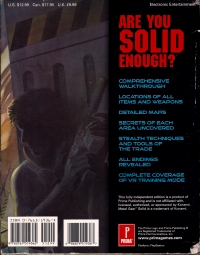 Metal Gear Solid - Prima's Unauthorized Game Secrets (Pull-Out) Box Art