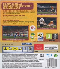 FIFA Fussball-Weltmeisterschaft Südafrika 2010 Box Art