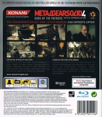 Metal Gear Solid 4: Guns of the Patriots - Platinum [DE] Box Art