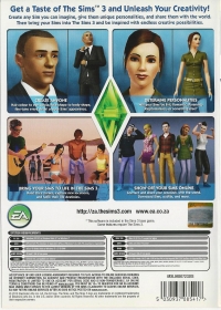 Sims 3, The: Create a Sim [ZA] Box Art