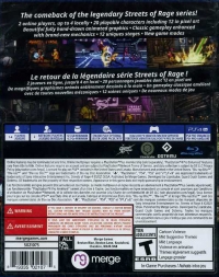 Streets of Rage 4 - Anniversary Edition Box Art