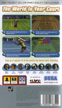 Virtua Tennis: World Tour - Platinum Box Art