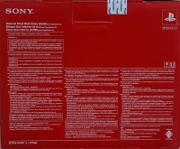 Sony HDD SCPH-20401 U Box Art