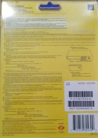Sony Network Adaptor SCPH-10281 (3-086-426-02 F) Box Art
