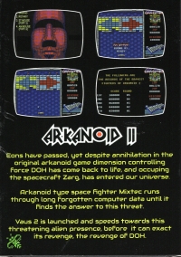 Arkanoid:  Revenge of Doh Box Art
