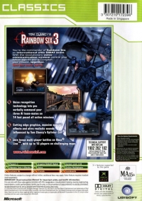 Tom Clancy's Rainbow Six 3 - Classics Box Art