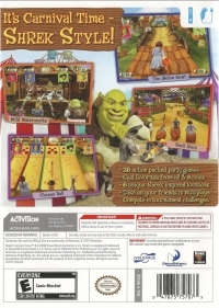 DreamWorks Shrek's Carnival Craze: Party Games (RVL-RRQE-USA-B0) Box Art