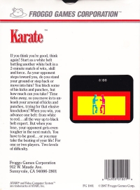 Karate (Made in U.S.A.) Box Art