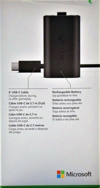 Microsoft Rechargeable Battery + USB-C Cable [NA] Box Art
