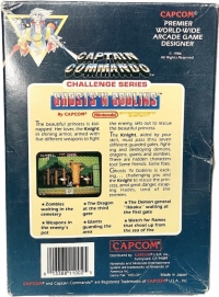 Ghosts 'n Goblins (Made in Japan / REV-A / ©ⓂNintendo® 1985 cartridge) Box Art