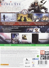 Assassin's Creed III - Join Or Die Edition [ES] Box Art