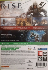 Assassin's Creed III - Classics (Available in 3D) Box Art