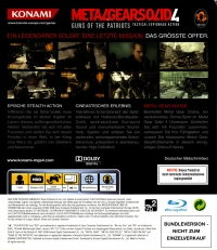 Metal Gear Solid 4: Guns of the Patriots (Bundleversion - Nicht zum Einzelverkauf) Box Art