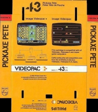 Pickaxe Pete (Videopac+) Box Art