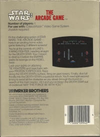 Star Wars: The Arcade Game Box Art