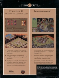 Populous II / PowerMonger - CD-ROM Classics Box Art