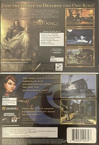 Lord of the Rings, The: The Fellowship of the Ring / No One Lives Forever 2: A Spy in H.A.R.M.'s Way Box Art