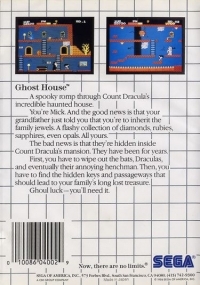 Ghost House (Sega Card / 4002M) [DE] Box Art