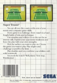 Super Tennis (No Limits® / 4007M) Box Art
