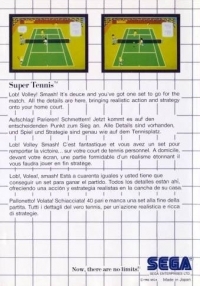 Super Tennis (Sega Card / 4007A) Box Art