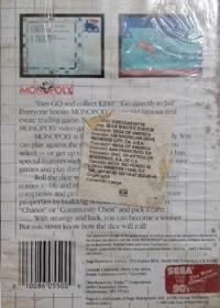 Monopoly (Sega for the 90's) [MX] Box Art