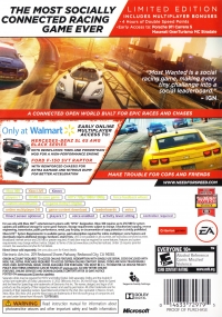 Need for Speed: Most Wanted - Limited Edition (Only at Walmart) Box Art