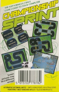 Championship Sprint (Alternative Software) Box Art