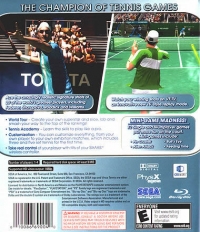 Virtua Tennis 3 Box Art