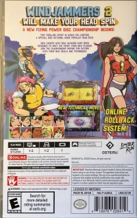 Windjammers 2 (LRWJ2CVR) Box Art