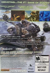 Call of Duty: Modern Warfare 2 (Not for Resale / 84099206US) Box Art