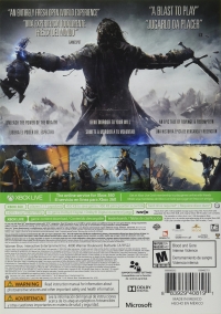 Middle-Earth: Shadow of Mordor [MX] Box Art