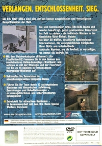 SOCOM: U.S. Navy SEALs (Not to Be Sold Separately / USK rating label) Box Art