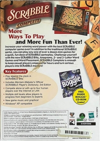 Scrabble Complete (Free Boggle) Box Art