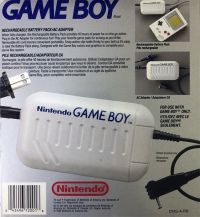 Nintendo Rechargable Battery Pack / AC Adapter (red cover) [CA] Box Art