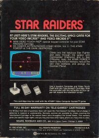 Star Raiders (Sears) Box Art