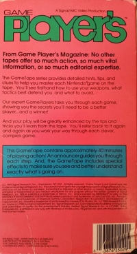 Game Player's GameTape for Nintendo Cartridges Vol. 1, No. 2 (VHS) Box Art