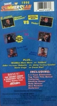 WWF SummerSlam 1996 Box Art