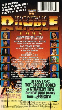 WWF Royal Rumble 1995 (VHS) Box Art