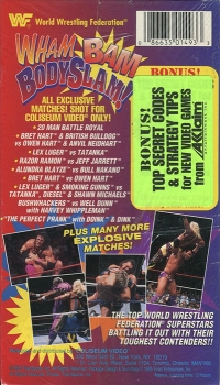 WWF Wham Bam BodySlam! (VHS) Box Art