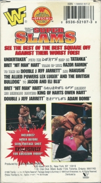 WWF Super Slams (VHS) Box Art