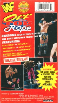 Off the Top Rope (VHS) Box Art