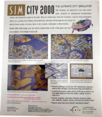 SimCity 2000 (026-27-701-B / IBM 386) Box Art
