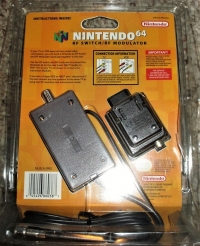 Nintendo RF Switch / RF Modulator (blister pack) Box Art
