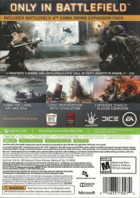 Battlefield 4 (Includes Battlefield 4 China Rising Expansion Pack) Box Art