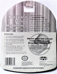 Majesco Neckband Stereo Headphones with SP Adapter Box Art
