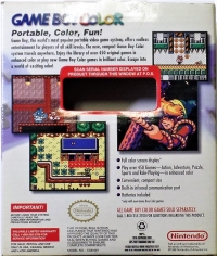 Nintendo Game Boy Color (Clear Purple) Box Art