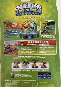 Skylanders Swap Force - Fire Kraken (gold) Box Art