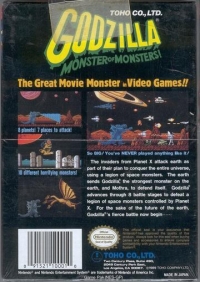 Godzilla: Monsters of Monsters! Box Art